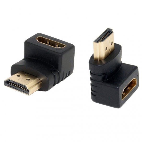 Turbosepet Hdmi Dirsek 90 Adaptörü Hdmi Erkek Dişi - Hdmi L Çevirici Uzatma - Resim 4