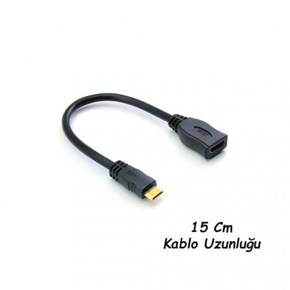 Turbosepet Tablet Uyumlu Mini Hdmi To Hdmi Kablo Çevirici - 2