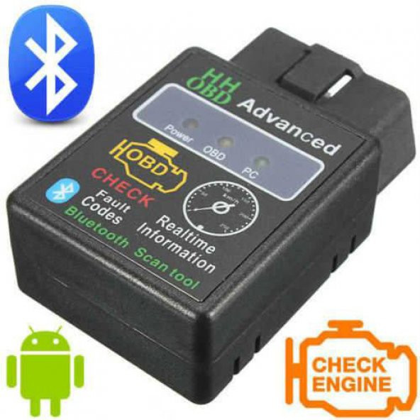 Elm327 Obd2 Bluetooth Arıza Tespit Cihazı Arıza Kodu Okuma Silme