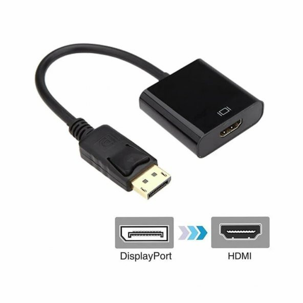 Displayport To Hdmi Dönüştürücü Adaptör DP Display Port Çevirici