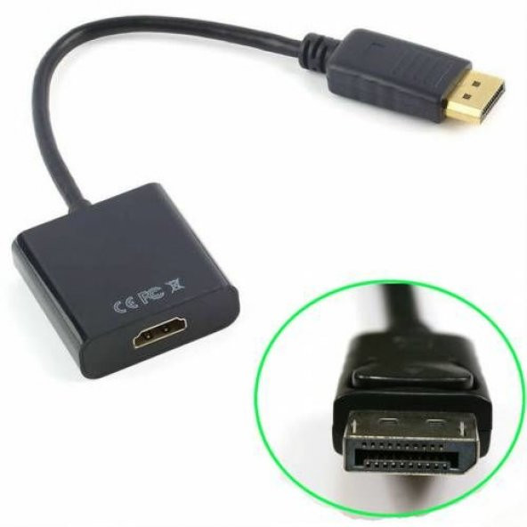 Displayport To Hdmi Dönüştürücü Adaptör DP Display Port Çevirici - 5
