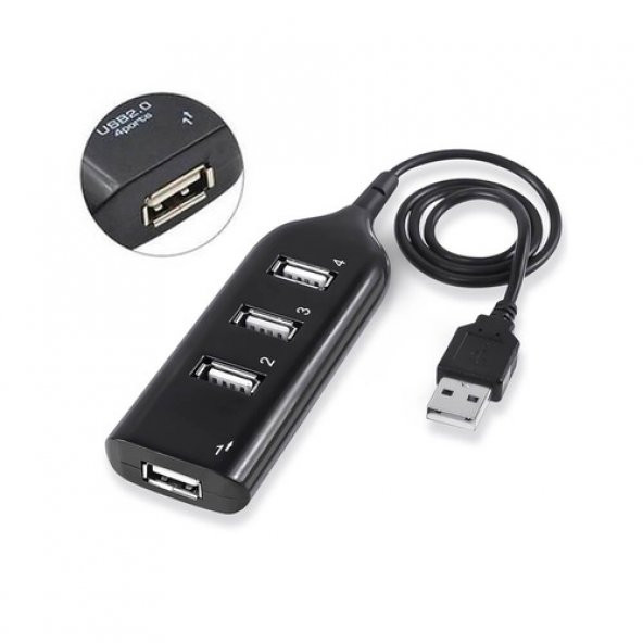 4 Port Usb 2.0 Hub Usb Çoklayıcı Yüksek Hız Pc Laptop (519136246) - Resim 2