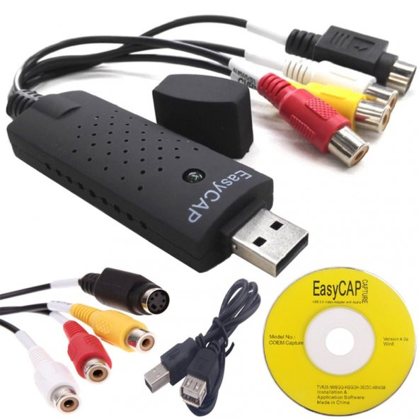 Turbosepet Easycap Capture Kamera Uydu Tv Den Kayıt Pc Video Usb Kaydetme