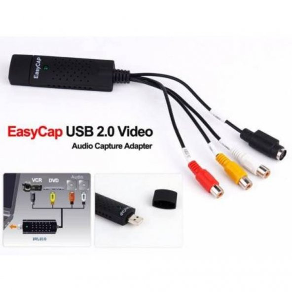 Turbosepet Easycap Capture Video Usb Kayıt Cihazı Usb 2.0 Görüntü Kaydetme - 4
