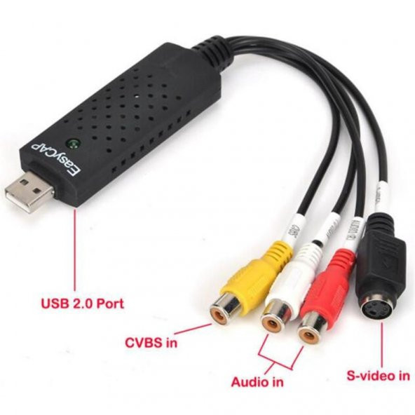 Turbosepet Easycap Capture Kamera Uydu Tv Den Kayıt Pc Video Usb Kaydetme - 5