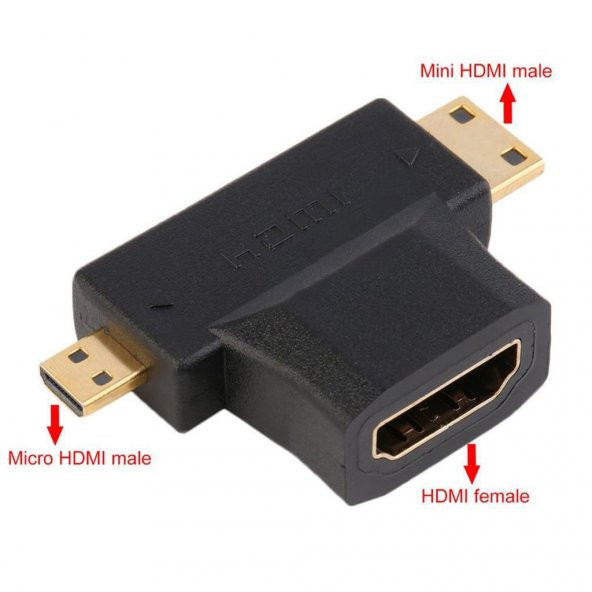 Mini - Micro Hdmi Çevirici Dönüştürücü Adaptör 519136055