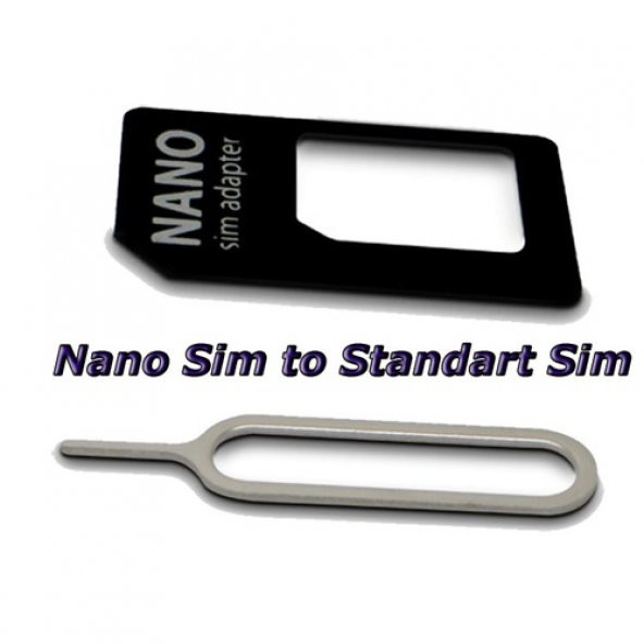 Iphone 5 5S 5C 6 Plus Nano Sim Kart Adaptör - Resim 2
