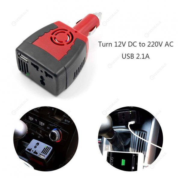 150W Dc 12V To Ac 220V Power Invertör İnverter Dönüştürücü - 2