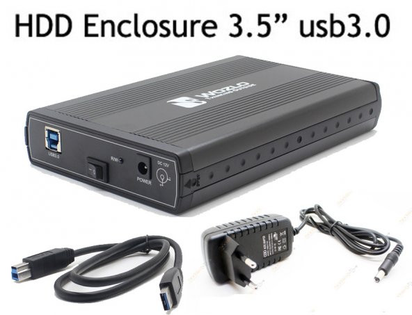 Wozlo 3.5 İnç Usb 3.0 Harici Sata Harddisk Kutusu Harici Hdd Kutu - 5