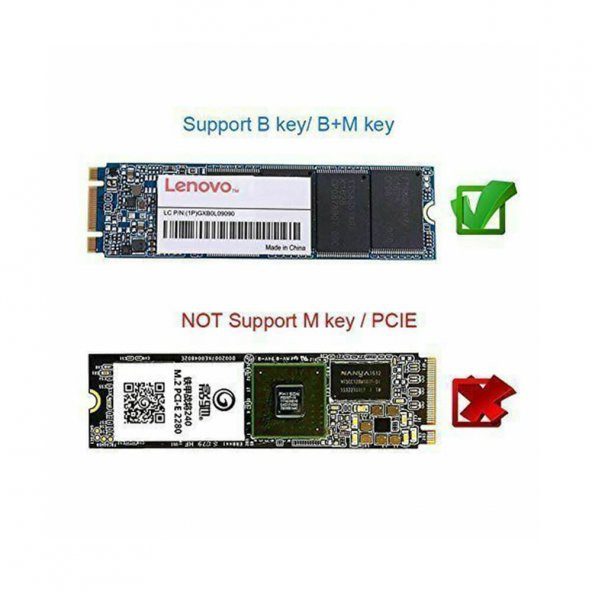 M.2 Ngff To Usb 3.0 Ssd Sata Hdd Harddisk Kutusu - Aliminyum Kasa - Resim 4
