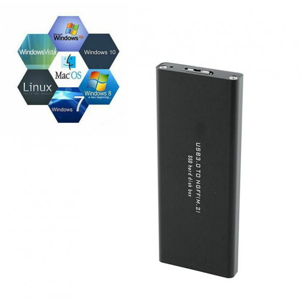 M.2 Ngff To Usb 3.0 Ssd Sata Hdd Harddisk Kutusu - Aliminyum Kasa - Resim 5