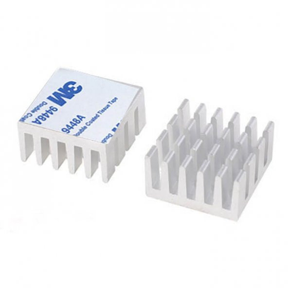 Arduino Raspberry Pi Ps Xbox360 Ram Aliminyum Soğutucu Gri ürün görseli