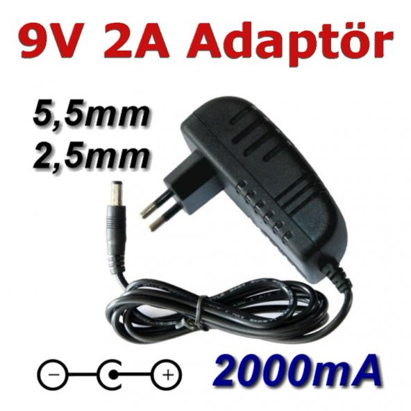 9V 2A Adaptör - 5.5*2.5Mm Üniversal Adaptör 519134655