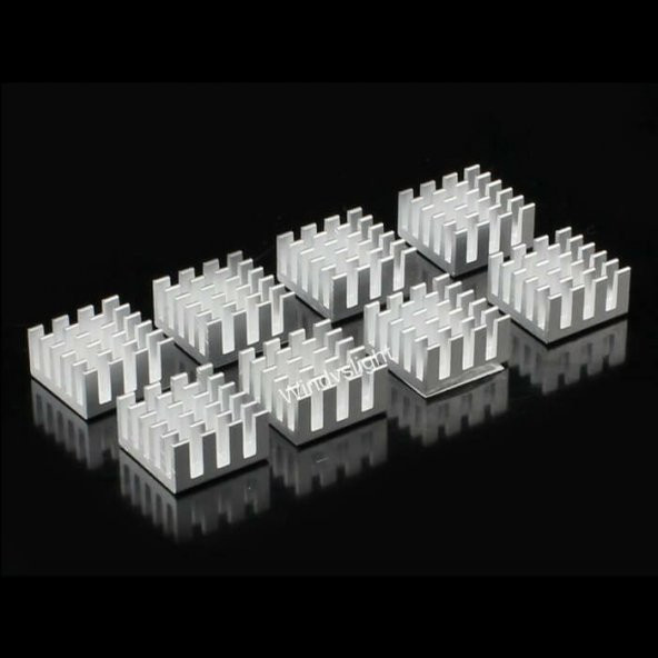 Arduino Raspberry Pi Ps Xbox360 Ram Aliminyum Soğutucu Gri - Resim 7