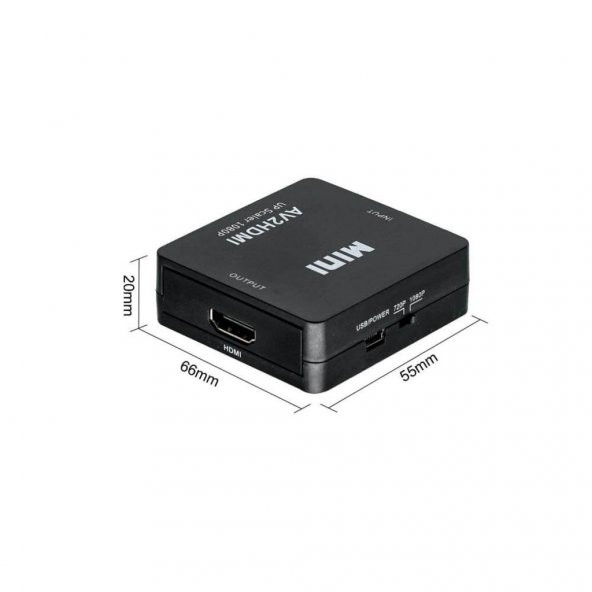 Scart Rca Lale Tos To Hdmi Çevirici Dönüştürücü Converter Siyah 519134600 - 6