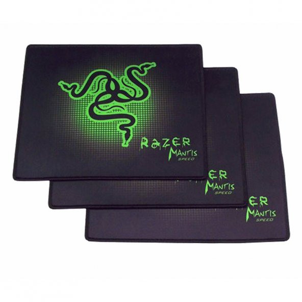 Razer Mouse Pad Siyah Yeşil Desenli Oyuncu Mouse Pad 25-21Cm - Resim 9