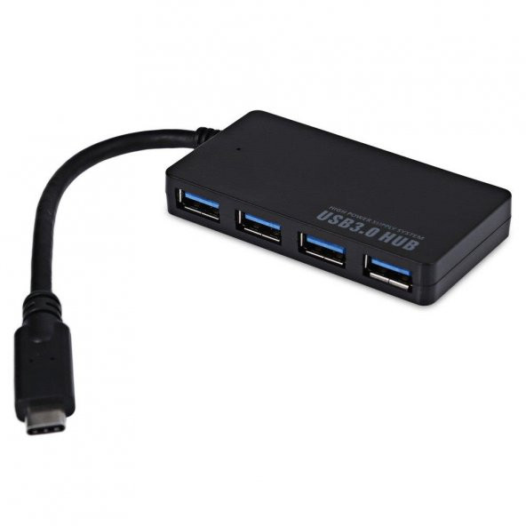 Usb 3.1 Type C Çoklayıcı 4 Port Type C To Usb 3.0 Hub 5Gbps - 2