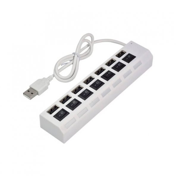 7 Port Usb Hub - On/Off Switch Işıklı - Usb Çoklayıcı - Chipli (519133846) - Resim 3