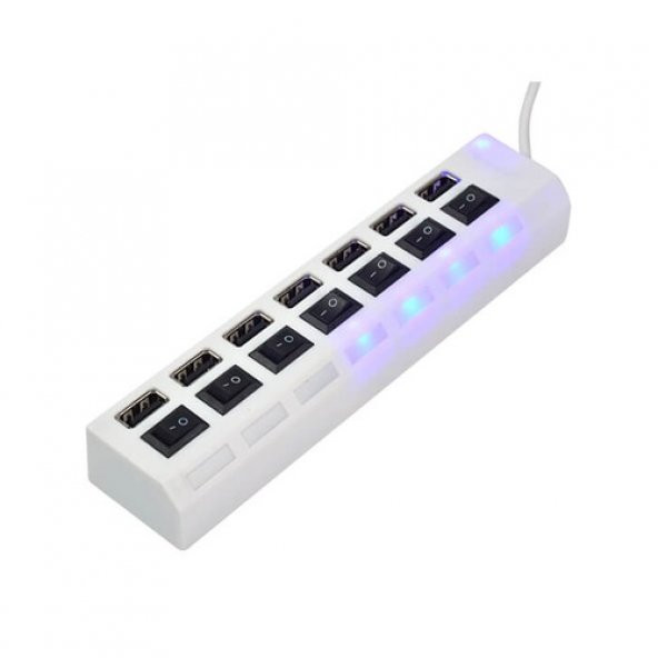 7 Port Usb Hub - On/Off Switch Işıklı - Usb Çoklayıcı - Chipli (519133846) - Resim 4