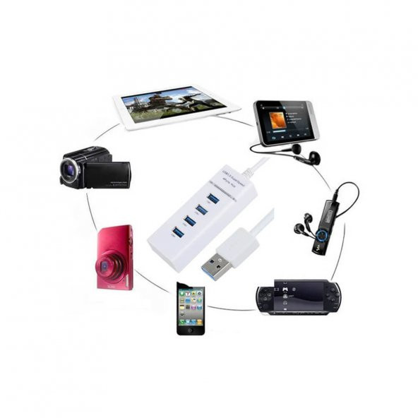 4 Port Usb 3.0 Hub Usb Çoklayıcı 5Gbps Chipli Versiyon - Resim 6