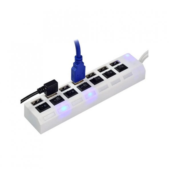 7 Port Usb Hub - On/Off Switch Işıklı - Usb Çoklayıcı - Chipli (519133846) - Resim 7