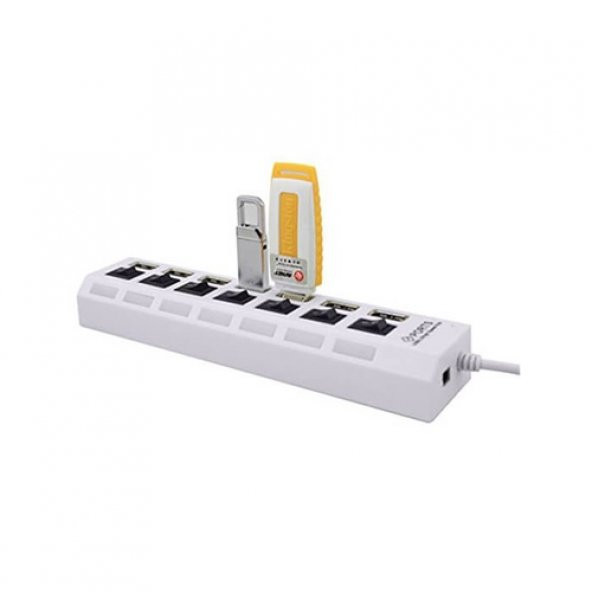7 Port Usb Hub - On/Off Switch Işıklı - Usb Çoklayıcı - Chipli (519133846) - Resim 8