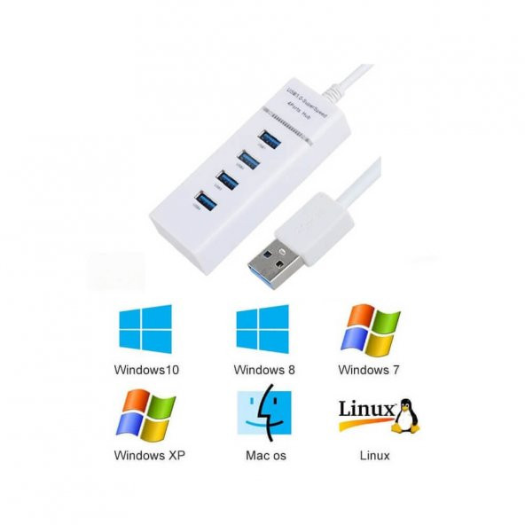 4 Port Usb 3.0 Hub Usb Çoklayıcı 5Gbps Chipli Versiyon - Resim 8