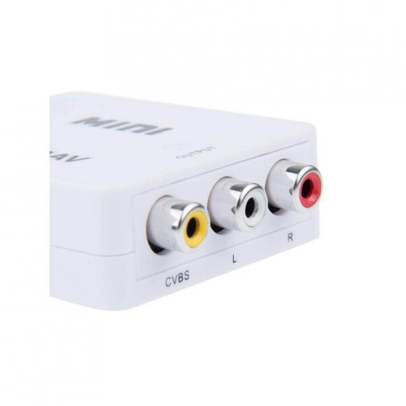 Hdmi To Rca Tos Av Scart Çevirici Gerçek 1080P Hdmı Çıkıştan Tvye - Resim 3