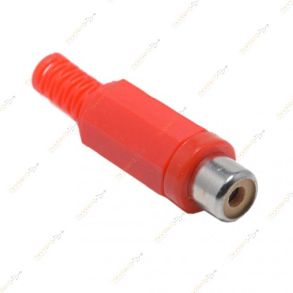 Turbosepet Rca Dişi Jak - Rca Dişi Fiş - Rca Tos - Plastik Kırmızı