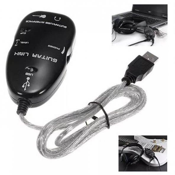 Usb Gitar Guitar Link Kablosu Çevirici Dönüştürücü - 8