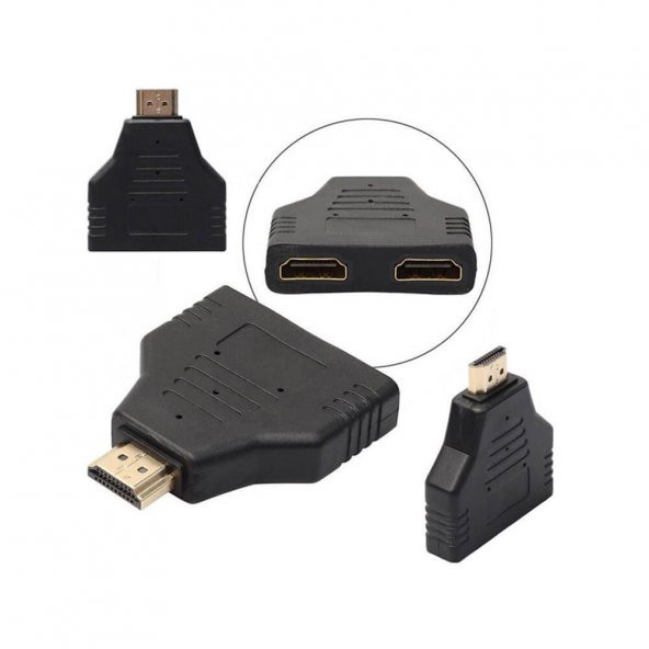 Hdmi Çoklayıcı Çoğaltıcı 2 Giriş 1 Çıkış 2 Port Çoğaltıcı Hub - 3