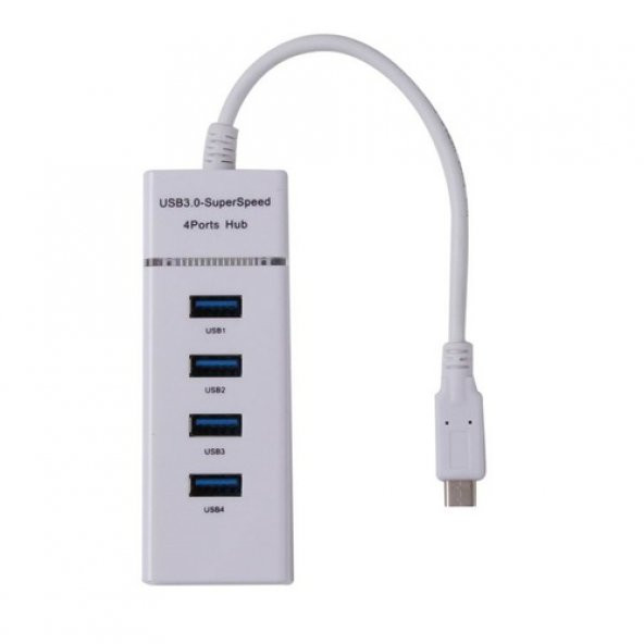 Usb Type C To 4 Port Usb 3.0 Çevirici Hub Çoklayıcı Type-C (519132654)