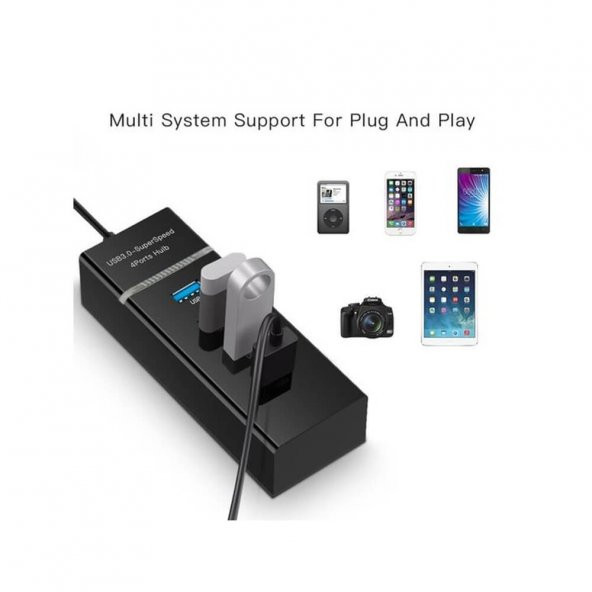 Usb Type C To 4 Port Usb 3.0 Çevirici Hub Çoklayıcı Type C - 3