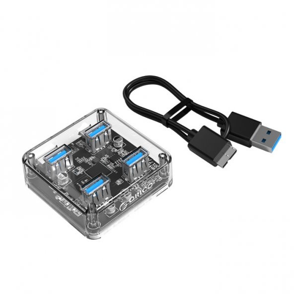 Orico 4 Port Usb 3.0 Çoklayıcı Çoğaltıcı Hub Şeffaf Gövde 5 Gbps - Resim 8
