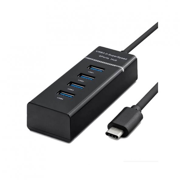 Usb Type C To 4 Port Usb 3.0 Çevirici Hub Çoklayıcı Type C - 7