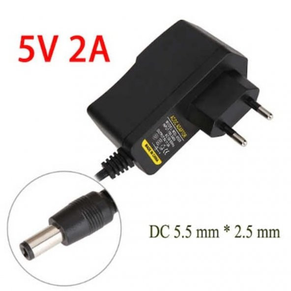 5V 2A Adaptör 5.5 - 2.5Mm Modem Adaptör Üniversal Şarj Aleti 5 V 519132597