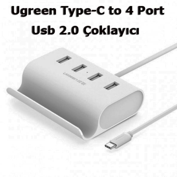 Ugreen Type-C To Usb 2.0 Hub 4 Port Usb Çoklayıcı Standlı (519132445)