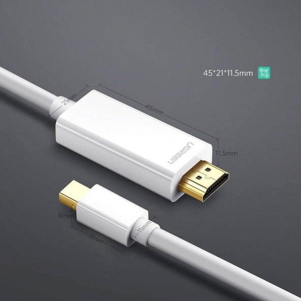 Ugreen Mini Displayport Hdmi Dönüştürücü Kablo 3 Metre - 6
