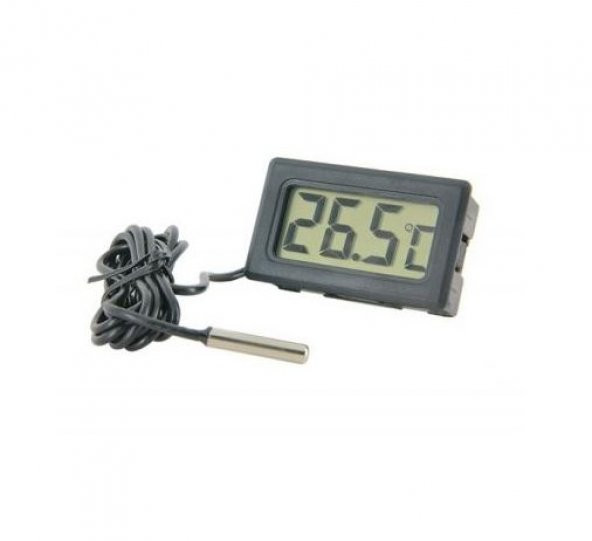 Sıcaklık Ölçer Mini Dijital Metal Prob Dijital Termometre