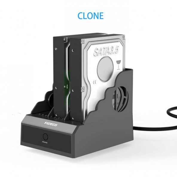 Usb 3.0 Disk Hdd Harddisk Dock Station-Sata-Ide Desteği-Klon - Resim 2