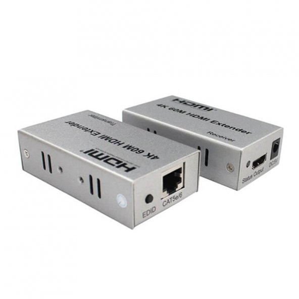 Hdmi Uzatma Extender 60 Metre 4K Destekli Ethernet Üzerinden - Resim 2