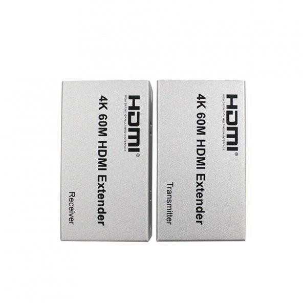 Hdmi Uzatma Extender 60 Metre 4K Destekli Ethernet Üzerinden - Resim 3