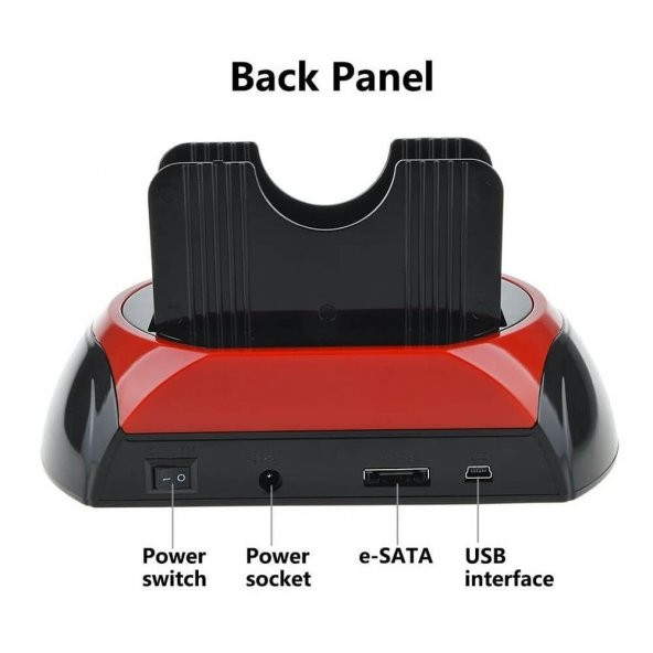 Usb 2.0 Hard Disk Docking Kart Okuyucu Hdd Ssd Klonlama Ide Sata - 5