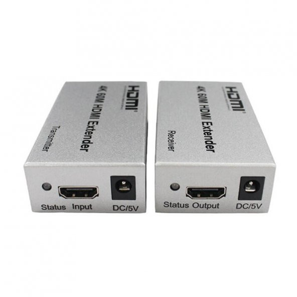 Hdmi Uzatma Extender 60 Metre 4K Destekli Ethernet Üzerinden - Resim 5