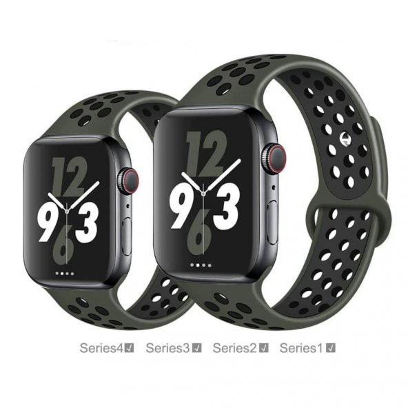 Apple Watch Nike Serisi 2 3 4 5 Silikon Kordon Kayış 38Mm 40Mm (519130249) - 2