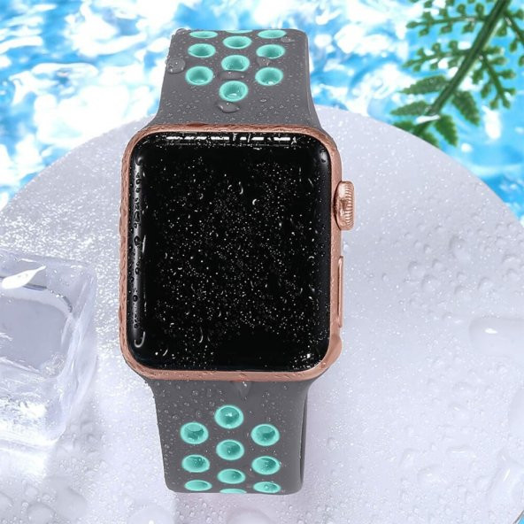 Apple Watch Nike Serisi 2 3 4 5 Silikon Kordon Kayış 38Mm 40Mm (519130247) - 2