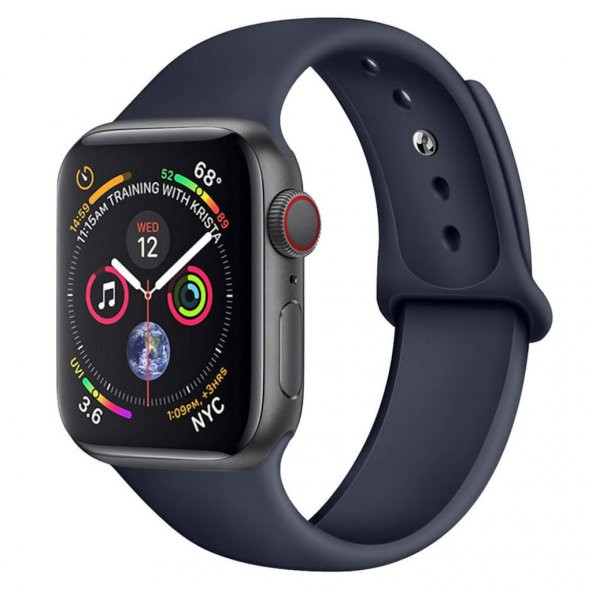 Apple Watch Kordon 2 3 4 5 6 Se Kordon Silikon Kayış - 38 / 40 Mm (519130253) - 5