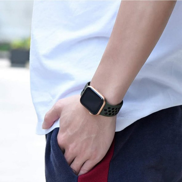 Apple Watch Nike Serisi 2 3 4 5 Silikon Kordon Kayış 38Mm 40Mm (519130249) - 6