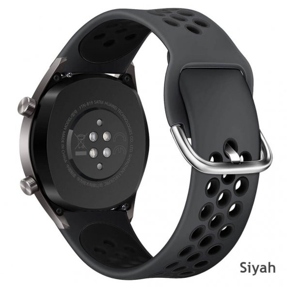 Huawei Watch Gt Gt2 46 Mm Spor Renkli Silikon Kordon Kayış (519130175) - 4