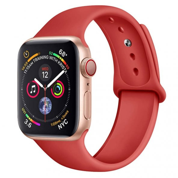 Apple Watch 2 3 4 5 6 Se 42Mm Ve 44Mm Silikon Tme Kordon Kayış (519130250) - 9